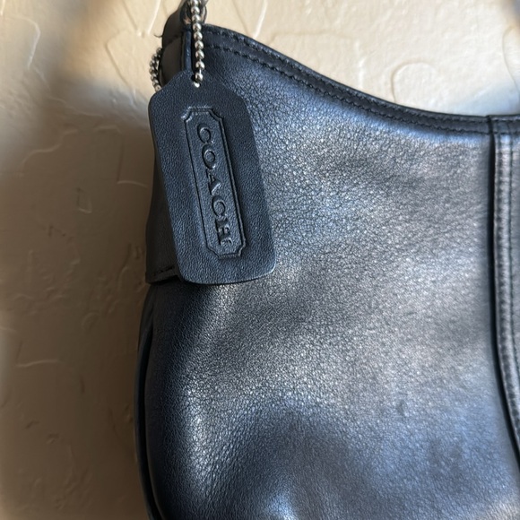 VINTAGE COACH SADDLE BAG black LIKE NEW CONDITION - Picture 3 of 16